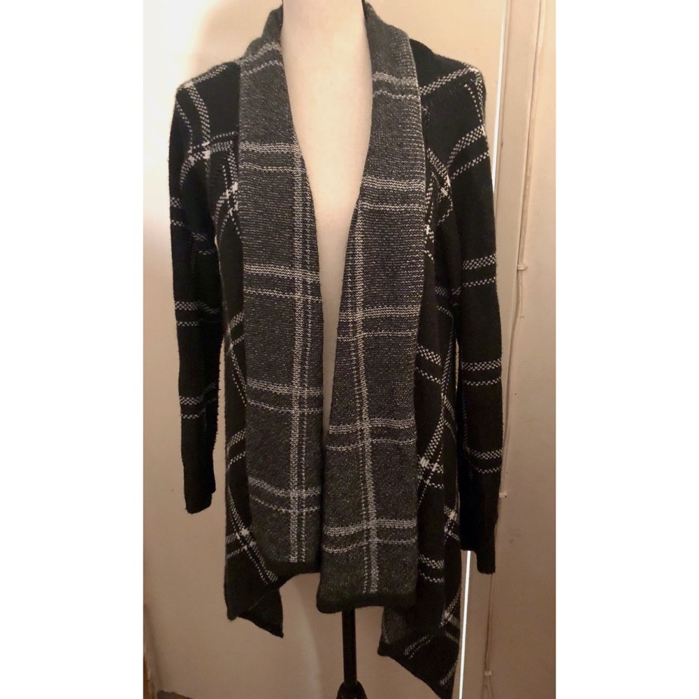 Merona Black and White Cardigan Sweater XL